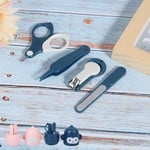 Baby Nail Clipper Nail File Scissors Tweezers Infant Manicure Tool Set Grooming