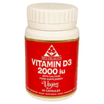 Bio Health Vegan Vitamin D3 2000 IU - 60 Capsules