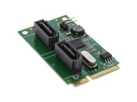 Inline 66907, Mini Pci Express, Sata, Pcie 2.0, Sølv, Pc, Asmedia Asm1061r