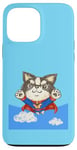 Coque pour iPhone 13 Pro Max chihuahua super-héros mignon chien chiot animal de compagnie drôle animal art illustration