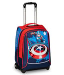 Seven Big School Trolley – Disney – Captain America, Legendary Avengers Red and Blue – Double Compartment Backpack, Bottle Pocket – School Backpack – Marvel Merchandising Backpack, Multi-Coloured,