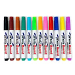 12 färger Whiteboard Marker Pennor Raderbara Whiteboard-pennor för skolkontoret