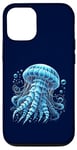 Coque pour iPhone 15 Méduse bleue - Créature sous-marine