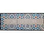 Grand Tapis de cuisine Carreaux de ciment 45 x 130 cm