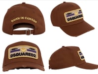 Dsquared2 Gold Leaf Patch Deadstock Baseball Cap Trucker Hat