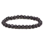 Bracelet Black Lava Rock -- 0.6 Cm