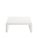 Zanotta - Quaderna 50 - Small Table - Soffbord - Superstudio - Svart,Vit - Trä/Plast