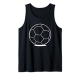 Soccer Ball Sketch Football Pitch Tank Top