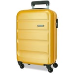 ROLL ROAD Flex Valise de Cabine Beige 35x55x20 cm Bagages Main Air Europe Rigide ABS Fermeture à Combinaison latérale 33L 2,78 kgs 4 Roues Doubles, Beige, Talla única, Valise de Cabine