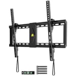 FORGING MOUNT Ultra Slim Tilt TV Wall Bracket for 37-82 inch TVs, Universal TV Bracket Tilt TV Wall Mount Sturdy Low Profile TV Mount, up to 60kg Max. VESA 600x400 mm, with Bubble Level