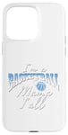 Coque pour iPhone 15 Pro Max Southern Moms Ballon de basket fantaisie Bleu ciel Blanc