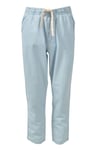 Pull&Bear Mens Cotton Ankle Grazer Joggers - Light Blue - Size Small