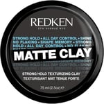 REDKEN Matte Clay, Styling Clay for a Flexible Bed-Head Hold, For Men and Women