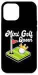 Coque pour iPhone 13 Pro Max Mini joueur de golf pour femme et fille