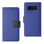 Reiko Wireless REIKO for Samsung GALAXY NOTE 8 3-IN-1 WALLET CASE IN NAVY