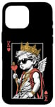 Coque pour iPhone 16 Pro Max Cupid Valentine King Of Hearts Card Poker Player