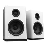 NZXT Relay White Stereo Gaming Speakers, Glass Fibre Drivers, Woofer+Tweeters, R