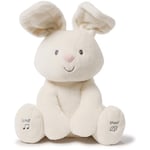 GUND Flora Lapin Peluche Interactive | Chante et Parle en Italien | Déplace Les Oreilles | Peluche de 30,5 cm | Peluche pour Enfants de 10 Mois