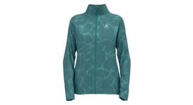 Veste running femme odlo zeroweight print bleu