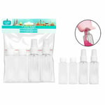 Clear Plastic Bottle Empty Spray Perfume Beauty Travel Holiday Pack & Free Bag