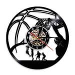 TANCEQI Horloge Vinyle Mouvement de Basketball - Disques Vinyls Art Mural décor à la Main - Cadeau Vintage pour Hommes et Femmes Amoureux de Éducation Physique