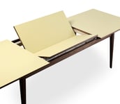 Andersen T3 Spisebord m/ Innleggsplate-Sort Lakk-Fenix Laminat Sort