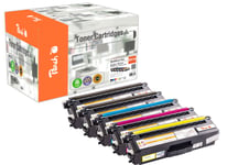 Peach-lasertoner som passar till Brother TN-910 Lasertoner Multipack Plus, 5-pack