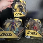 SpinMaster DC Black Adam Action Figures 1st Edition, Black Adam, Hawkman, Atom S