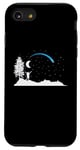 iPhone SE (2020) / 7 / 8 falling Star with Moon in the Sky Case