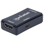 Manhattan HDMI Repeater, 4K@60Hz, Active, Boosts HDMI Signal up to 40m