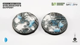 Battle Ready Bases: Svalarheima's Outpost 55mm Round for Infinity (2)