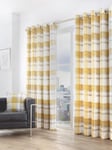 'Balmoral Check' Country Checked Pattern Pair of Eyelet Curtains