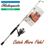 Shakespeare 7ft LRF Trout Fishing Rod Reel & Tackle Box Combo 'Catch More Fish'