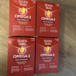 Seven Seas Omega-3 Max Strength Food Supplement (4 X 30 Capsules) 120 Total