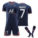 Regenboghorn Fotbollssatser Fotbollströja T-shirt kostym Mbappe PSG Home M (170-175 cm)