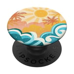 Summer Pop Mount Socket Palm Sun Beach Vacation PopSockets PopGrip: Swappable Grip for Phones & Tablets PopSockets Adhesive PopGrip