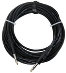 Cable Connecteur Stereo Jack 6,3mm DJ PA Scene Enregistrement Patch Fil 10m Noir