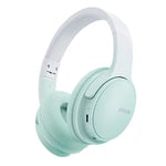 SLuB Casque sans Fil, Casque Bluetooth Pliable, Son Stéréo HD, Microphone HD intégré, 30H D'autonomie, pour Mobile, PC, TV, Jeux, Extérieur, Bureau (Vert)