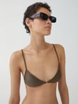 Mango Mel Metallic Bikini Top