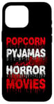 iPhone 16 Pro Max Scary Horror Movie Blood Popcorn Pajamas And Horror Movies Case