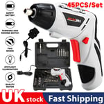 Rechargeable Electric Screwdriver 45Pcs Kit 4.8V Li-ion Cordless Screwdriver Set