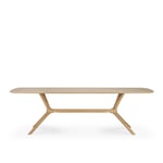 Ethnicraft - X Dining Table - Oak - Rectangular 250 x 100 x 76 - Spisebord - Alain Van Havre - Tre farget - Tre