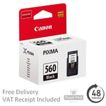 Genuine Canon PG560 Black Ink Cartridge 3713C001 - For Canon PIXMA TS5353