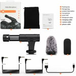 Mamen Mic-07 Pro Vlogging Video On Camera Microphone - DSLR Smartphone (UK) BNIB