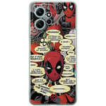 ERT GROUP mobile phone case for Xiaomi REDMI NOTE 12 4G original and officially Licensed Marvel pattern Deadpool 008 optimally adapted to the shape of the mobile phone, case made of TPU