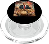 Trump New Year Midnight Clock Funny Celebration Party PopSockets PopGrip for MagSafe