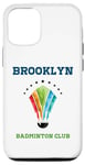 Coque pour iPhone 12/12 Pro Brooklyn New York Athletics Preppy Raquette de badminton Club