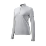 Wilson Femme, T-Shirt de Sport Thermique, THERMAL TECH, Polyester/Elasthanne, Blanc, Taille LG, WGA700621