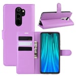 Xiaomi Redmi Note 8 Pro      Pu Wallet Case    [Purple]