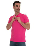 GANT Mens Pique Polo Shirt Hyper Pink S